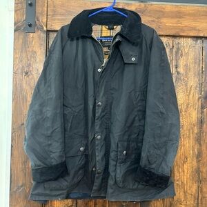 Barbour Navy Waxed Military Jacket
